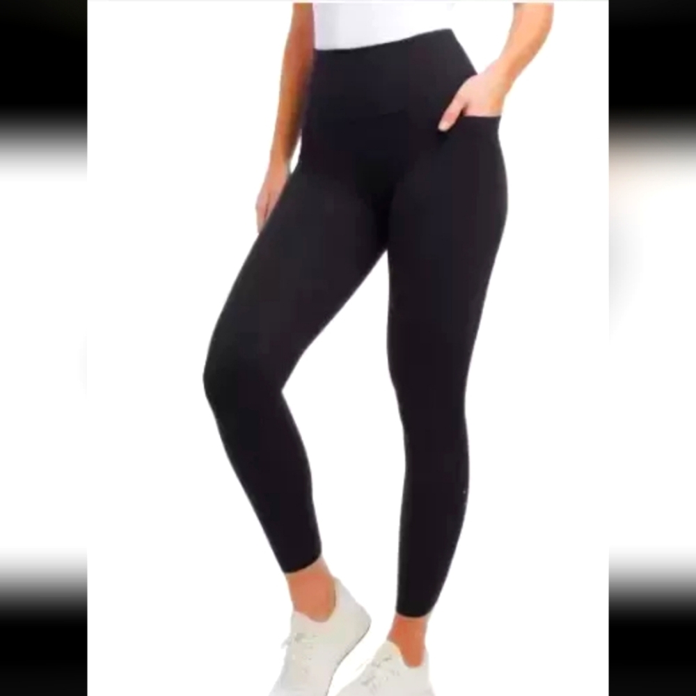 Danskin Women's High Rise Blushed Leggings Pants Size Xl Nwot